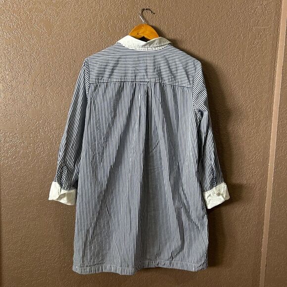 Gap Women’s Medium Fall 2024 Blue Stripe Dress - Picture 5 of 10